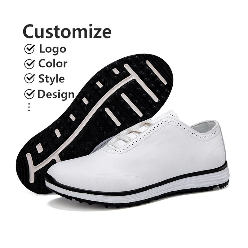Water Proof Antiskid Grab The Nail Cushion Construction Golf Shoes for Men | OEM & ODM
