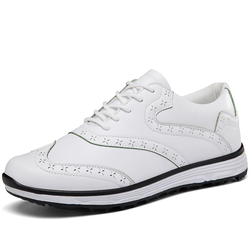 Lightweight & Breathable Knit Upper Golf Shoes for Men | OEM Manufacturer